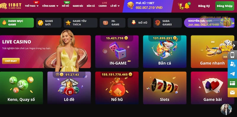 11bet - Nổ hũ siêu chất mà các game thủ không nên bỏ qua 2 Nhiều thể loại game đa dạng chơi mãi không chán